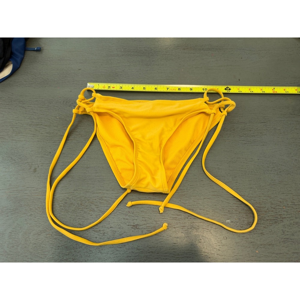 Xhilaration Yellow Tie Side Bikini Bottom Swimwear Small